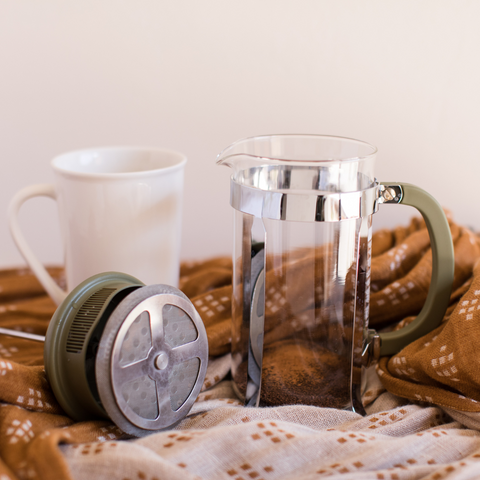 french press disassembled