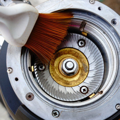 cleaning grinder from inside